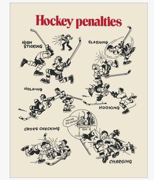 Hockey Penalties Fridge Magnet