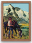 Mountain Cowboy Collage Print
