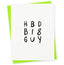 HBD Big Guy Birthday Card
