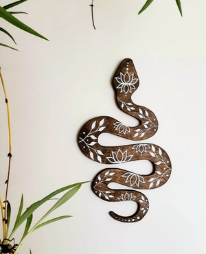 Floral Serpent Wall Decor