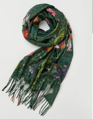 Into the Woods Green Scarf