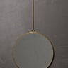 Golden Trim Round Mirror