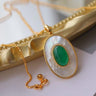 Royal Green Onyx Pearl Necklace