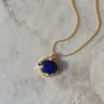 Royal Lapis Lazuli Oval Pendant Necklace