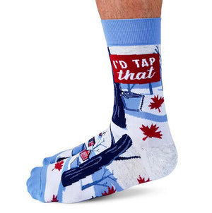 I'd Tap That Maple Syrup Socks - Large/Extra Large