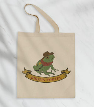 Rootin Tootin Frog Tote Bag