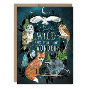 Stay Wild & Full of Wonder Birthday Card