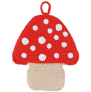 Crocheted Mushroom Trivet