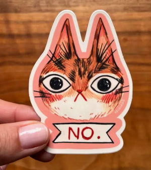 Cat No Sticker