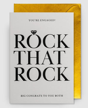 You're Engaged - Rock that Rock Card