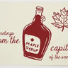 Greetings Maple Syrup Postcard