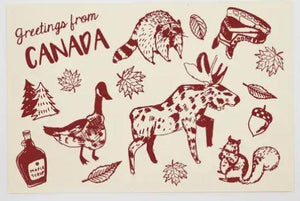 Greetings From Canada postcard