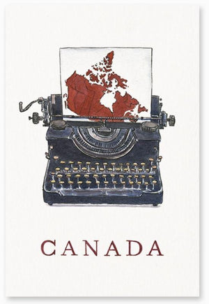 Typerwriter Canada Postcard