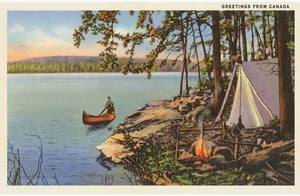 Greetings From Canada Vintage postcard