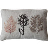 Embroidered Coral Pillow