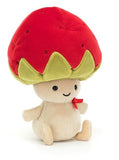 Straw-beret Sally Mushroom Stuffed Animal