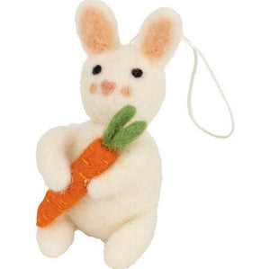 Bunny with Carrot Ornament