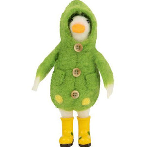 Duck in Green Raincoat