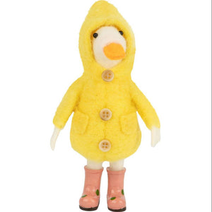 Duck in Yellow Raincoat