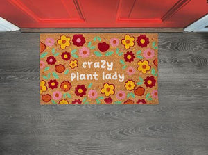 Crazy Plant Lady Doormat