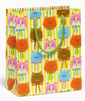 Tres Magnifique Colourful Cats  Medium Gift bag