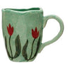 Green Floral Espresso Mug