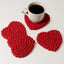 Red Heart Pompom Coaster