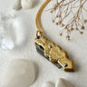 Heart and Arrow Knife Charm Necklace