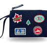 Calgary Patches Zip Jean Pouch