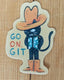 Go On Git Cowboy Cat Sticker