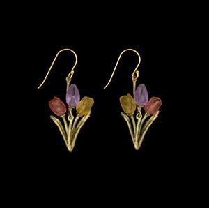 Multi-colour Tulip Dangle Earrings
