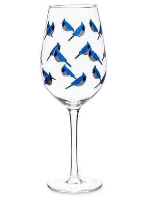 Blue Jays Wine Glass