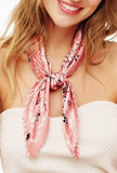 Pink Paisley  Square Scarf
