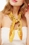 Yellow Paisley Square Scarf