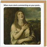 Mum Commenting On Your Post Card