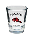 Canada Plaid Beaver Shot Glass