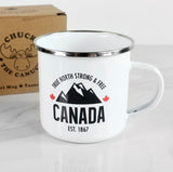 White Enamel Canada Mug
