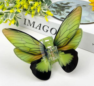 Green Butterfly Hair Claw