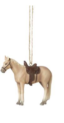 Beige Horse Ornament
