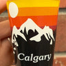 Calgary Mountain Sunset Shot Glass