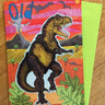 Old Dinosaur Birthday Card