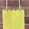 Small Yellow Gift Bag with Glitter