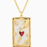 Lovers Tarot Card Necklace