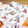 Winter Cabins Tea Towel