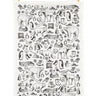 Winter Animals Sketch Tea Towel