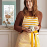 Yellow Striped Apron