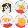 Holiday Hounds Coaster set of 4