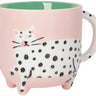 Dotty Cat Pink Mug