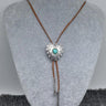 Turquiose Heart Bolo Necklace