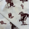 Western Cowboy Rodeo Print Scarf